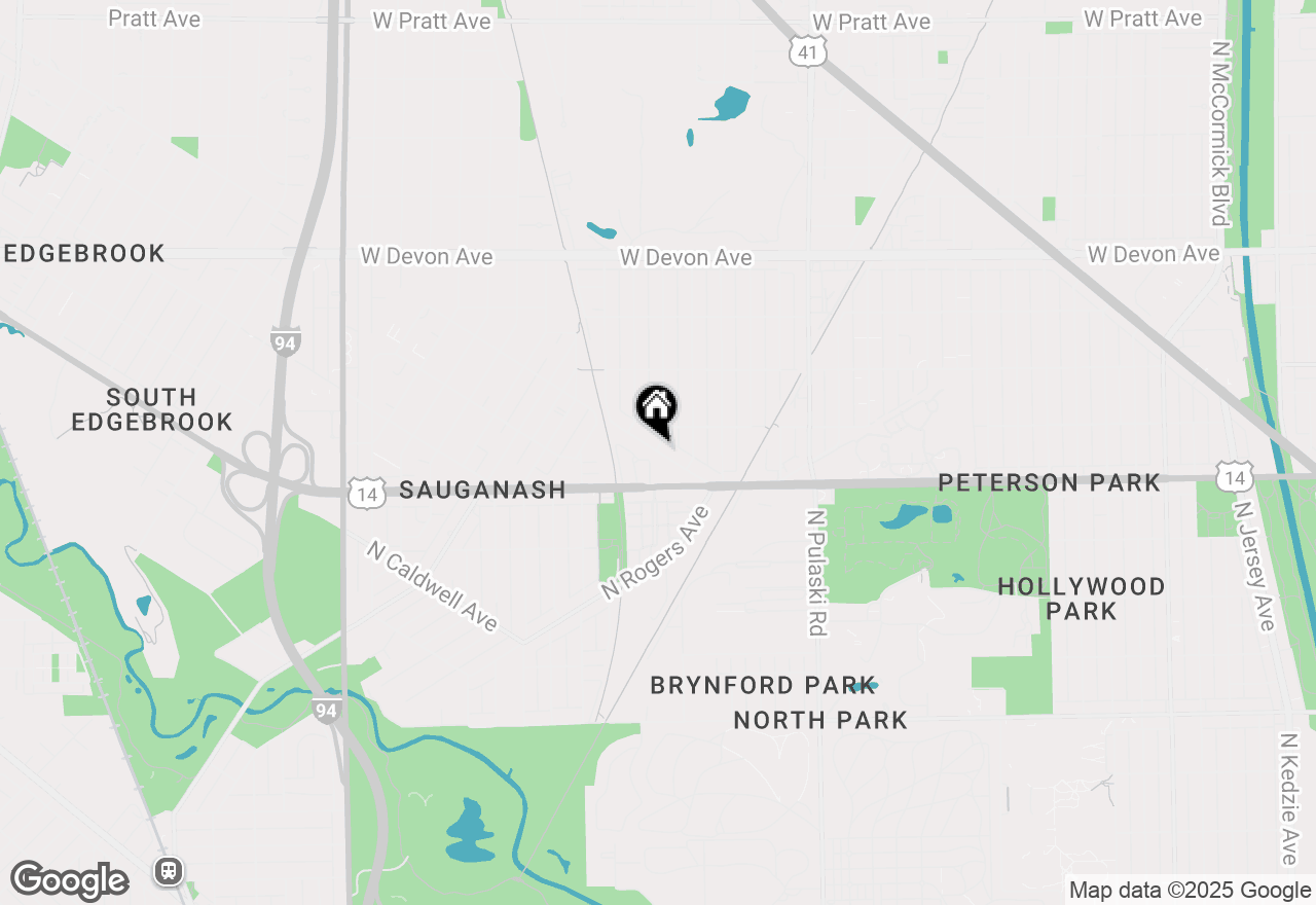 Map of 6064 N Sauganash Avenue, Chicago, IL 60646