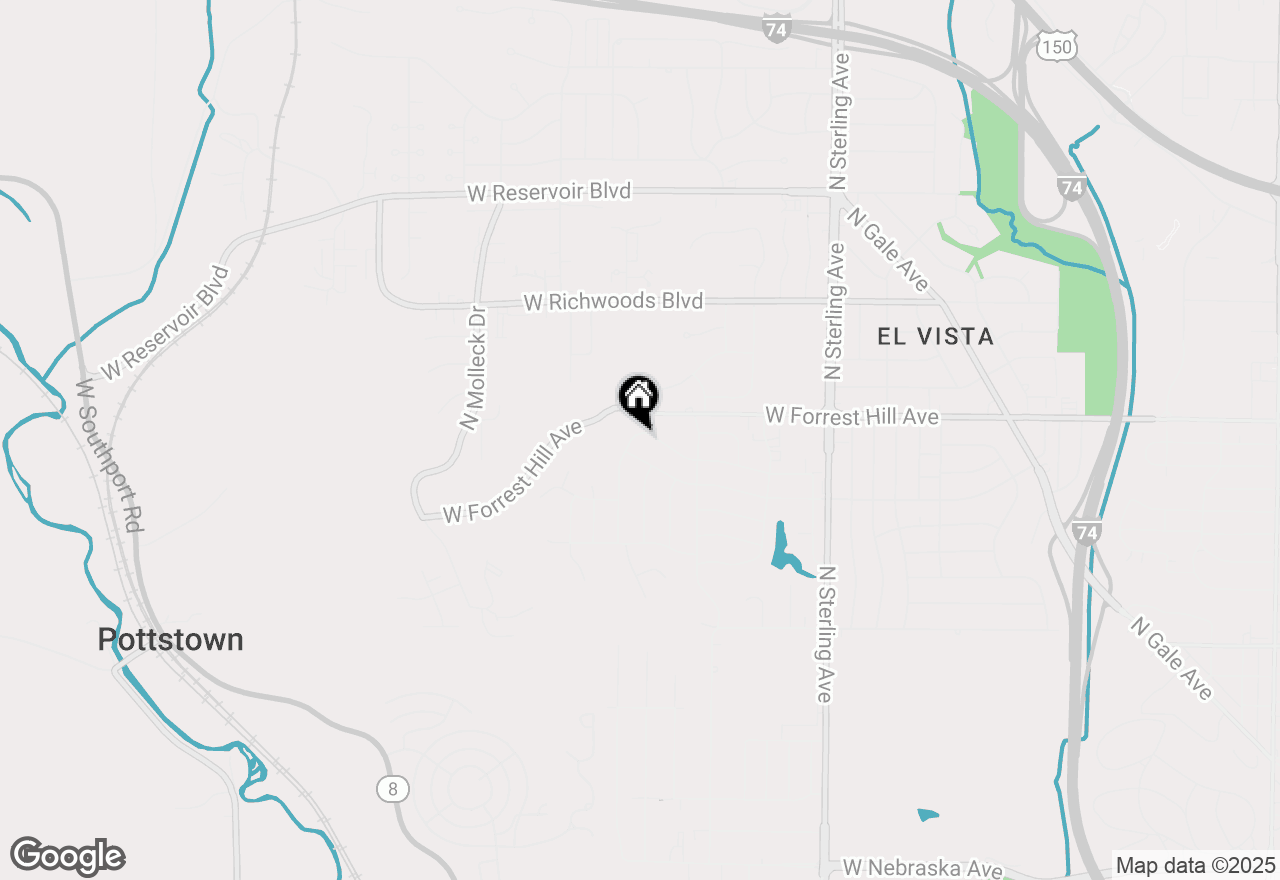 Map of 3018 W Wardcliffe Drive, Peoria, IL 61604