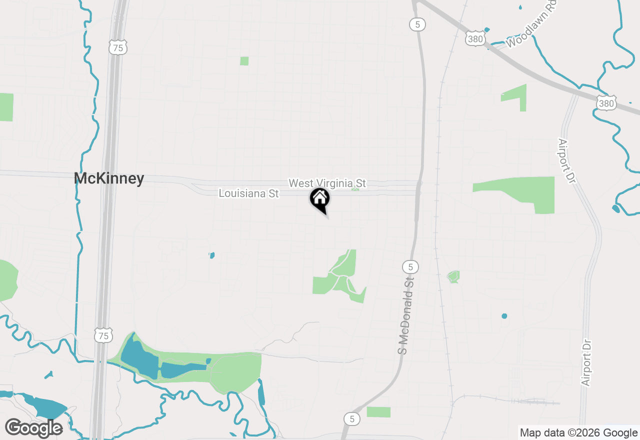 Map of 207 S College Street, Mckinney, TX 75069