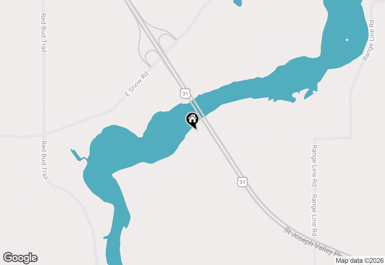 Map of 4245 Lake Chapin Bluff, Berrien Springs, MI 49103
