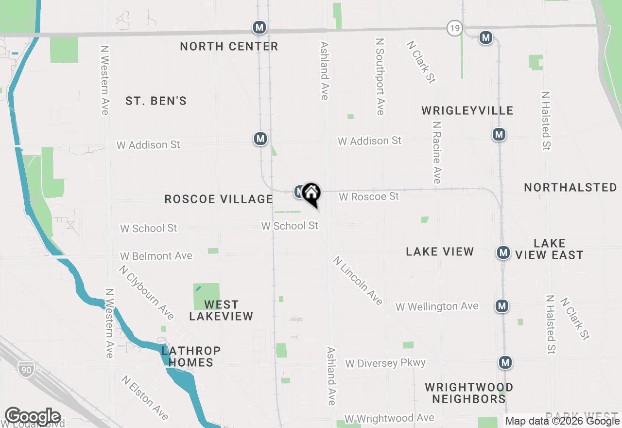 Map of 3325 N Lincoln Avenue #302, Chicago, IL 60657