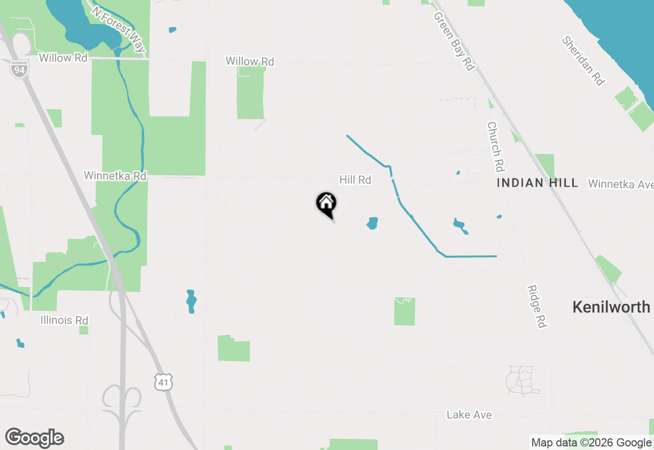 Map of 73 Locust Road, Winnetka, IL 60093
