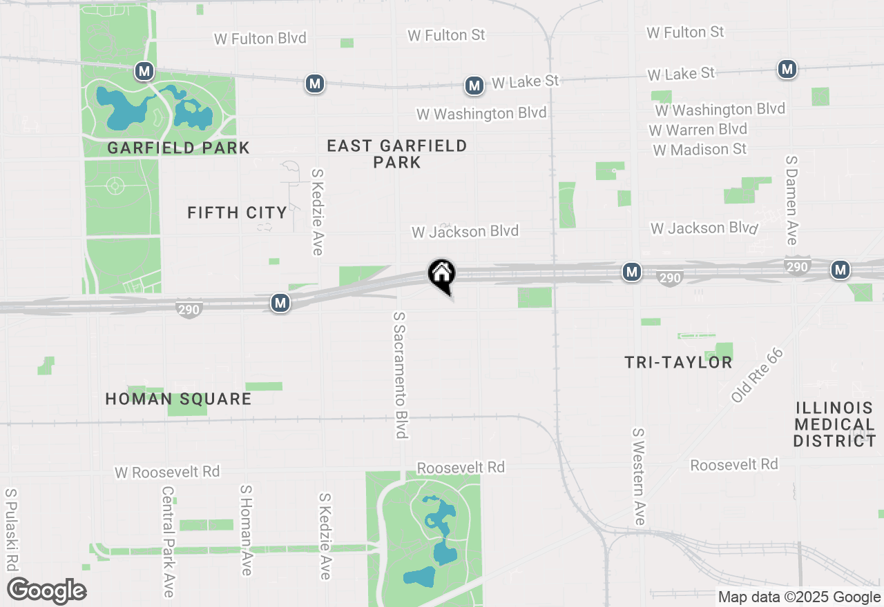 Map of 2856 W Harrison Street #A, Chicago, IL 60612