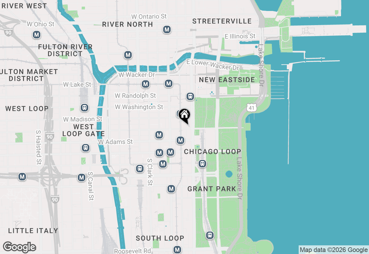 Map of 60 E Monroe Street #5802, Chicago, IL 60603