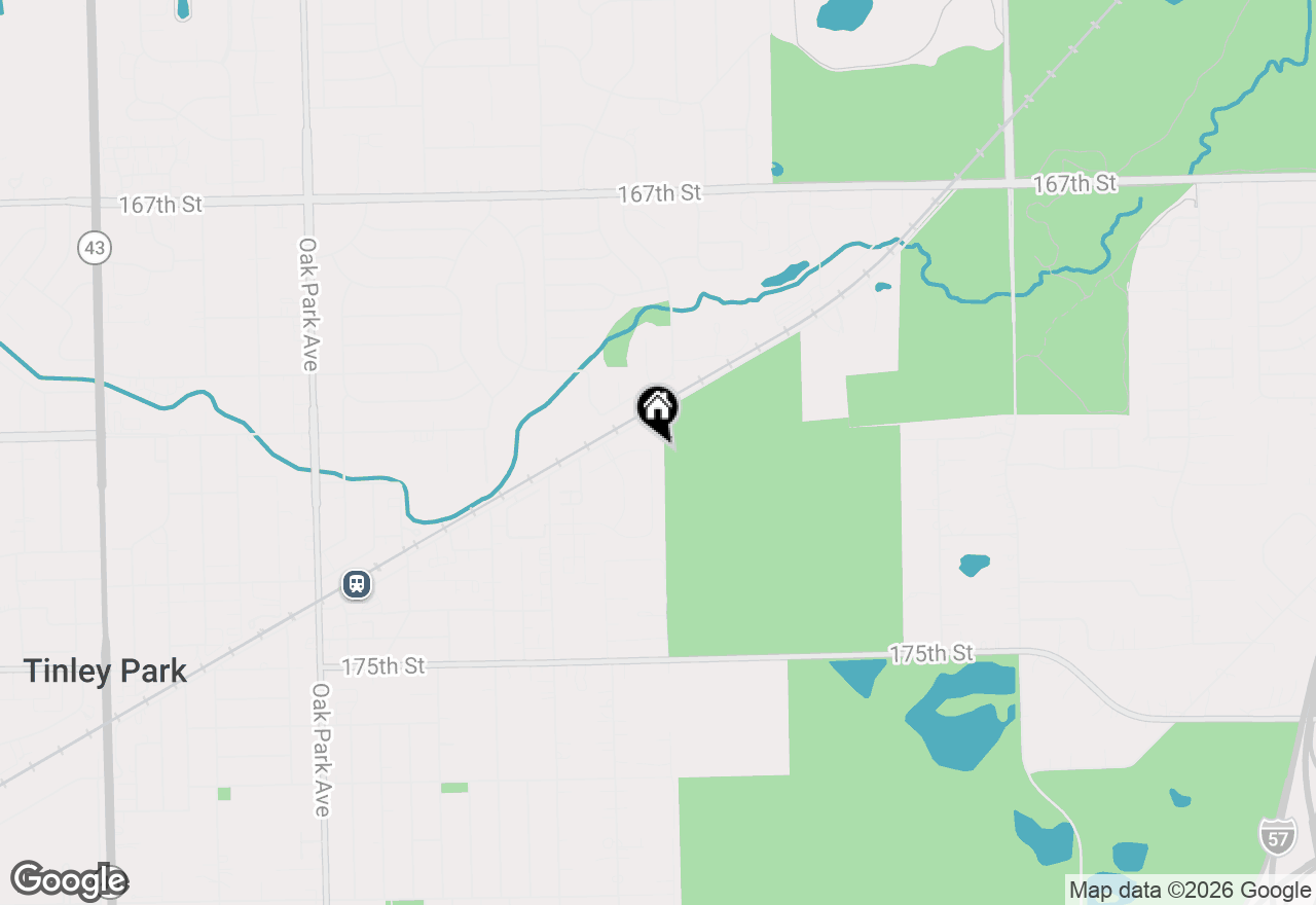 Map of 17213 Munster Lane, Tinley Park, IL 60477