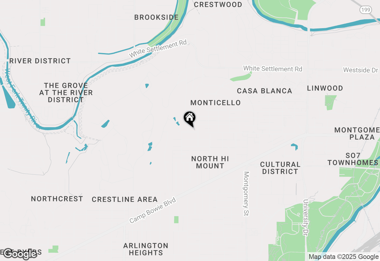 Map of 719 Westview Avenue, Fort Worth, TX 76107