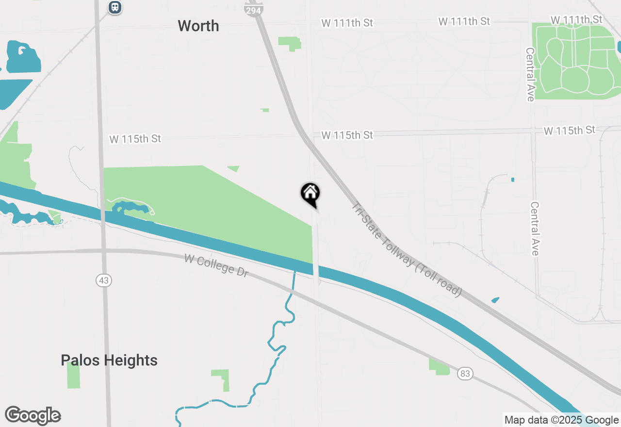 Map of 6401 W Home Avenue #5A, Worth, IL 60482