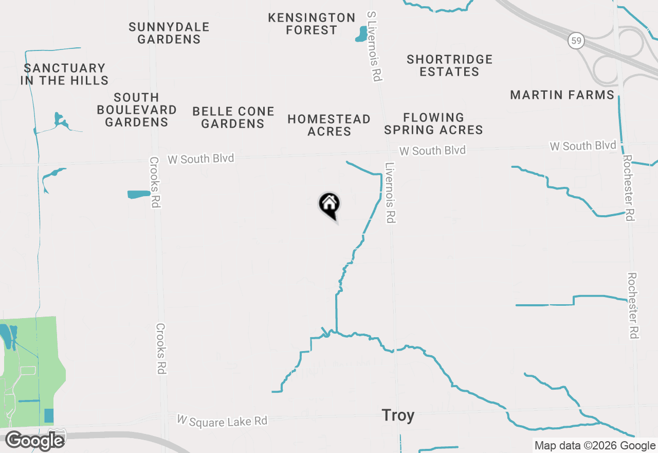 Map of 6820 Fredmoor Drive, Troy, MI 48098