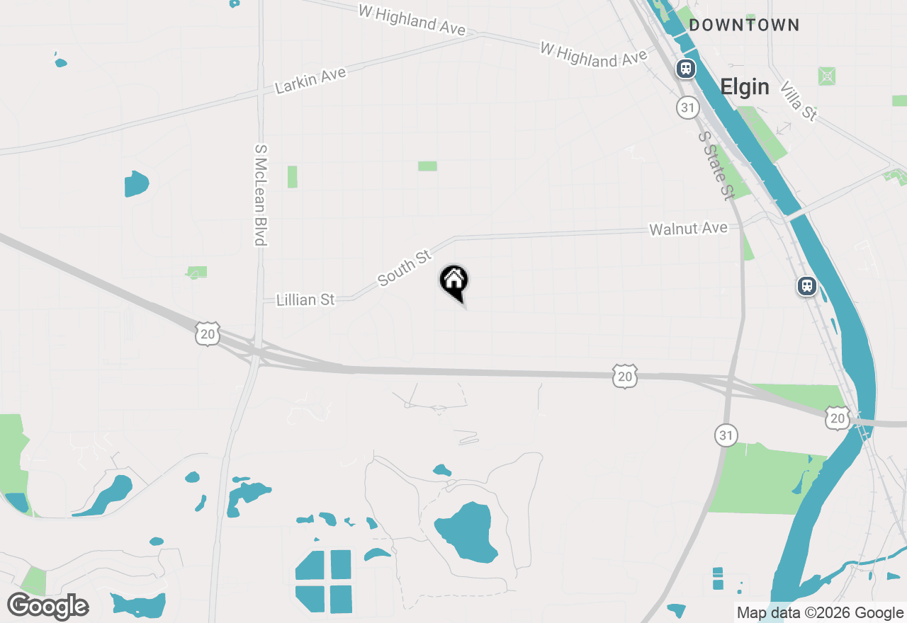 Map of 853 Orange Street, Elgin, IL 60123