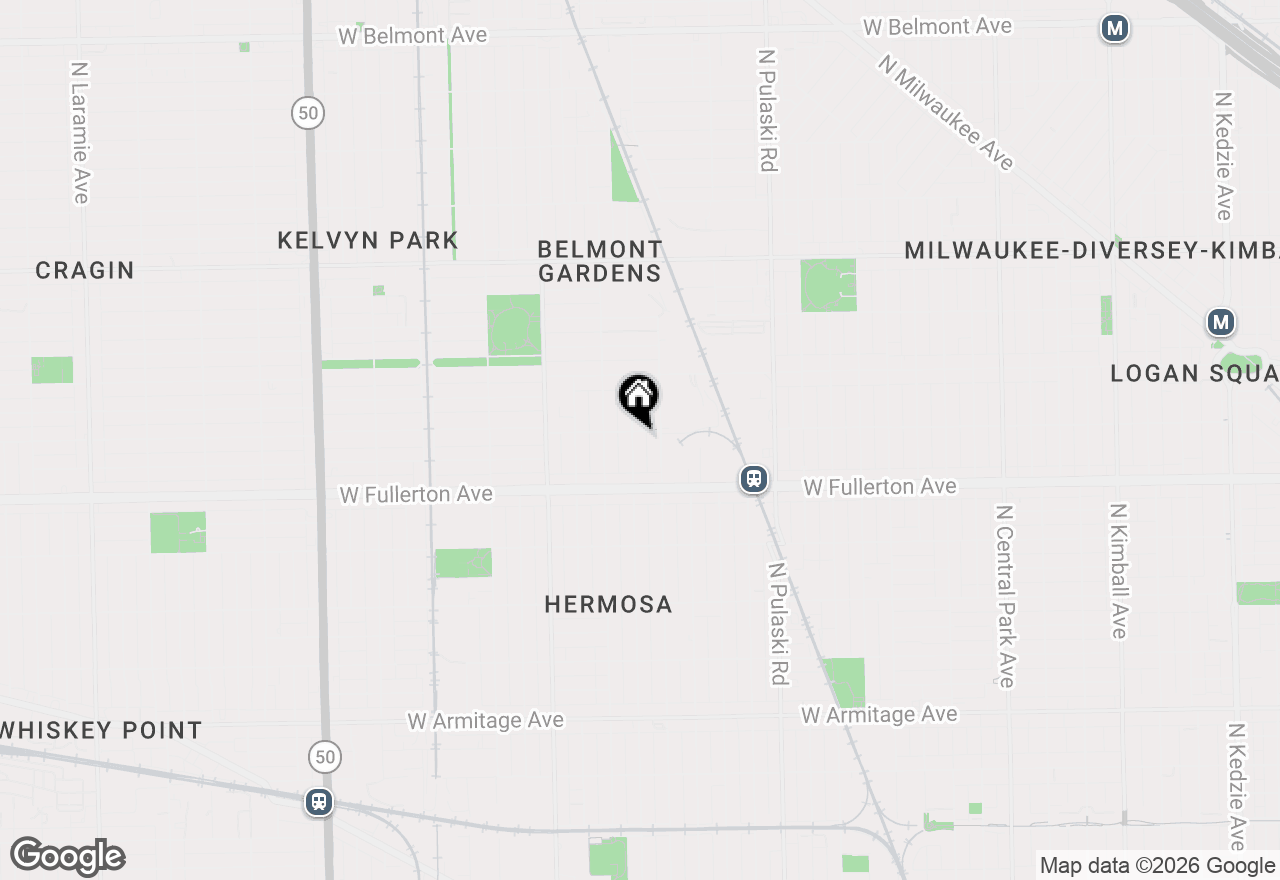 Map of 2453 N Tripp Avenue #GARDEN, Chicago, IL 60639