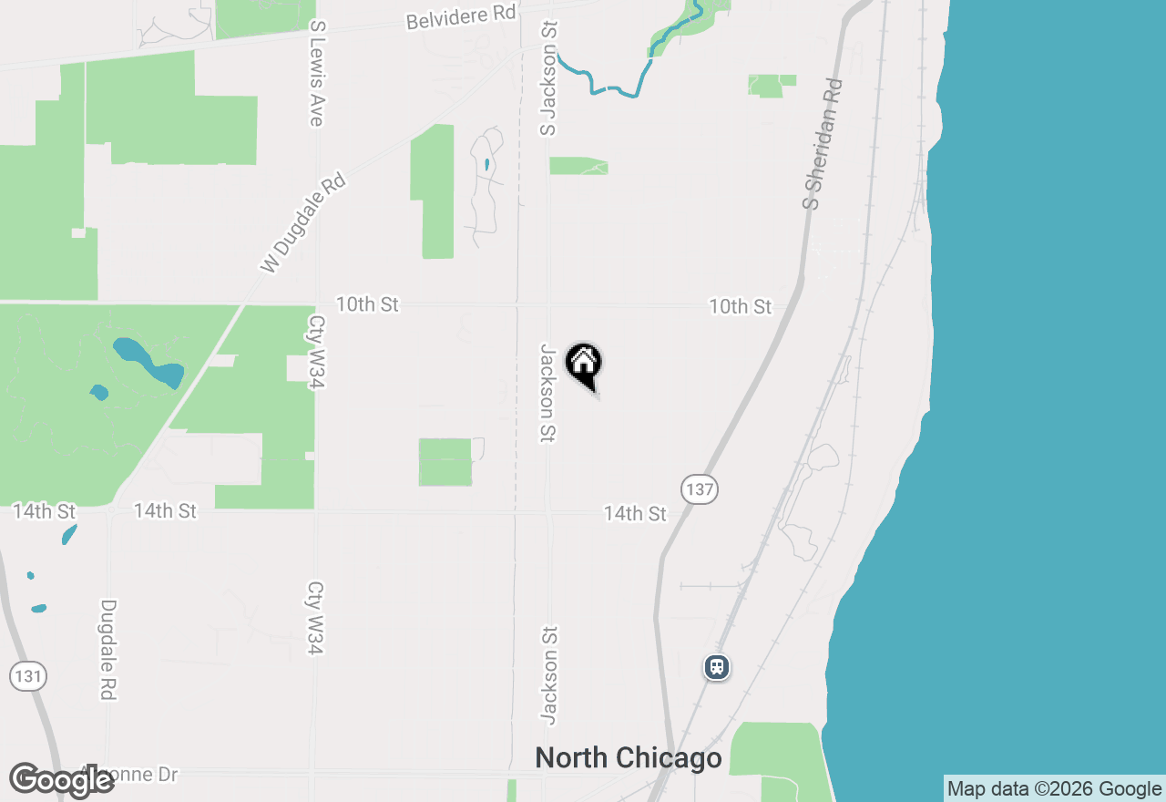 Map of 1141 Victoria Avenue, North Chicago, IL 60064