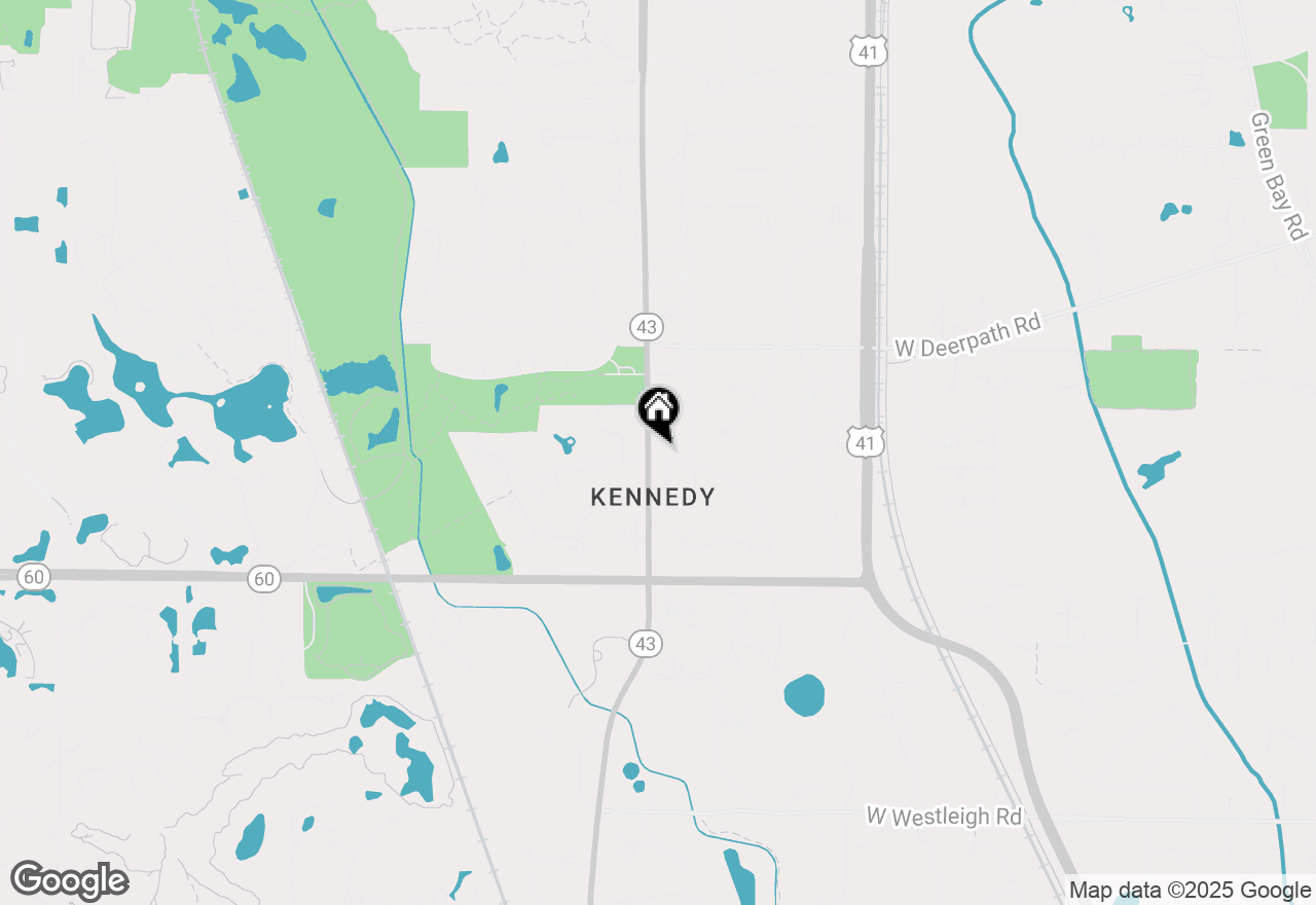 Map of 980 Mellody Road, Lake Forest, IL 60045