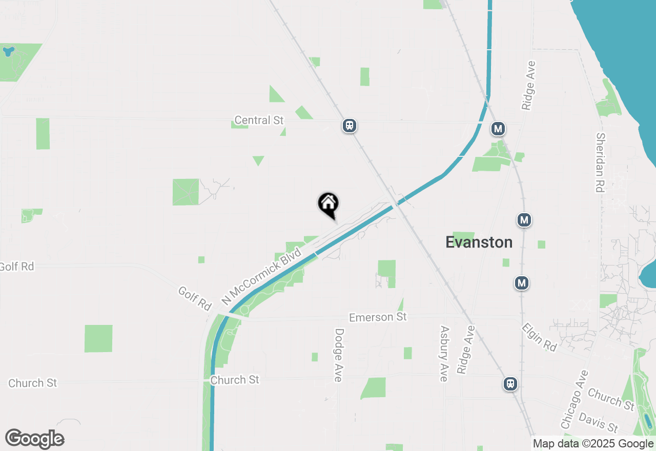 Map of 1918 Noyes Street #FRONT, Evanston, IL 60201