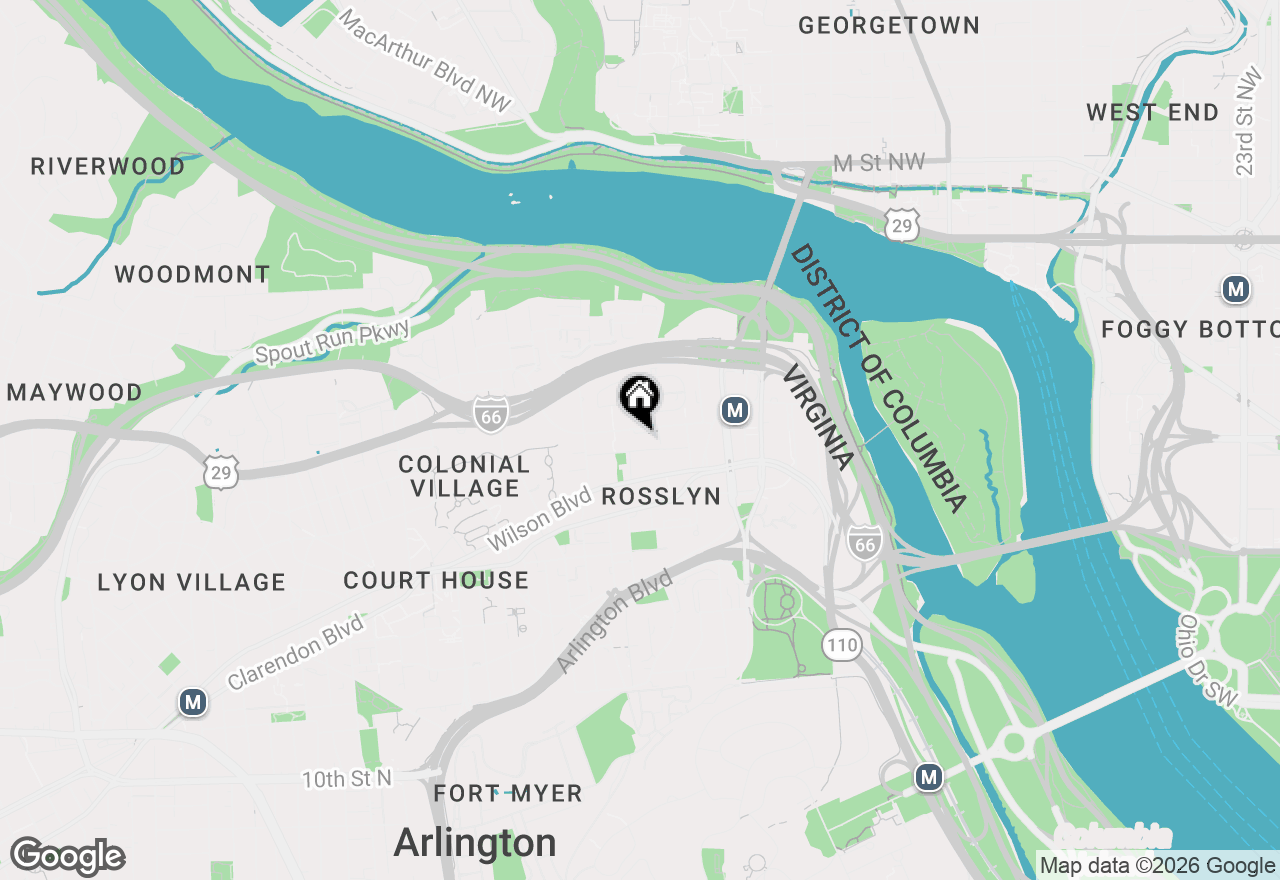 Map of 1530 Key Boulevard #928, Arlington, VA 22209
