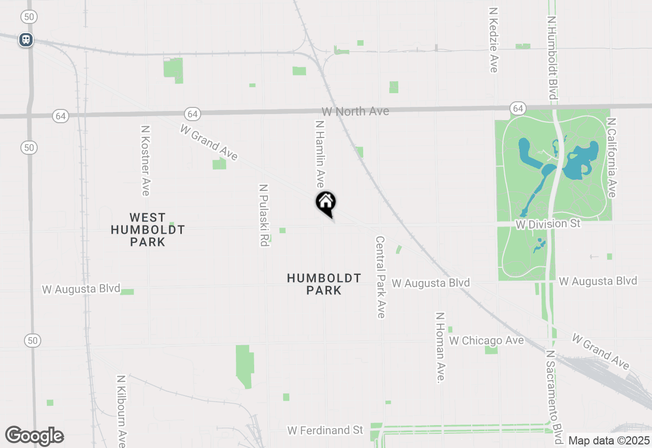 Map of 3752 W Division Street #1E, Chicago, IL 60651