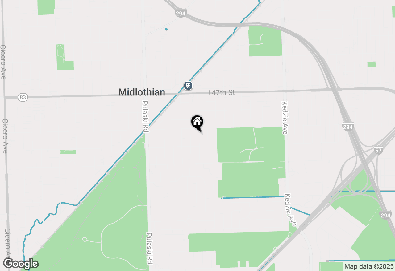 Map of 14922 Lawndale Avenue, Midlothian, IL 60445