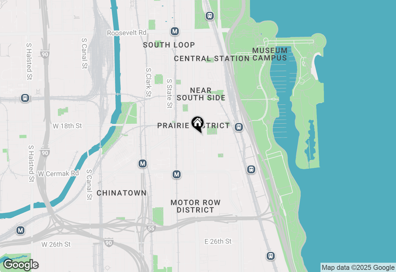 Map of 1845 S Michigan Avenue #1810, Chicago, IL 60616