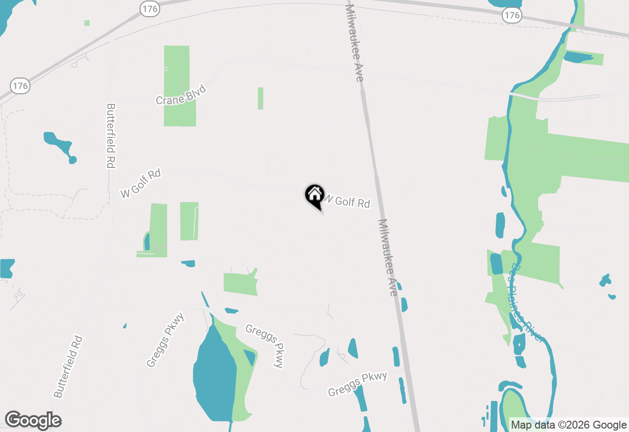 Map of 1034 Tamarack Lane, Libertyville, IL 60048