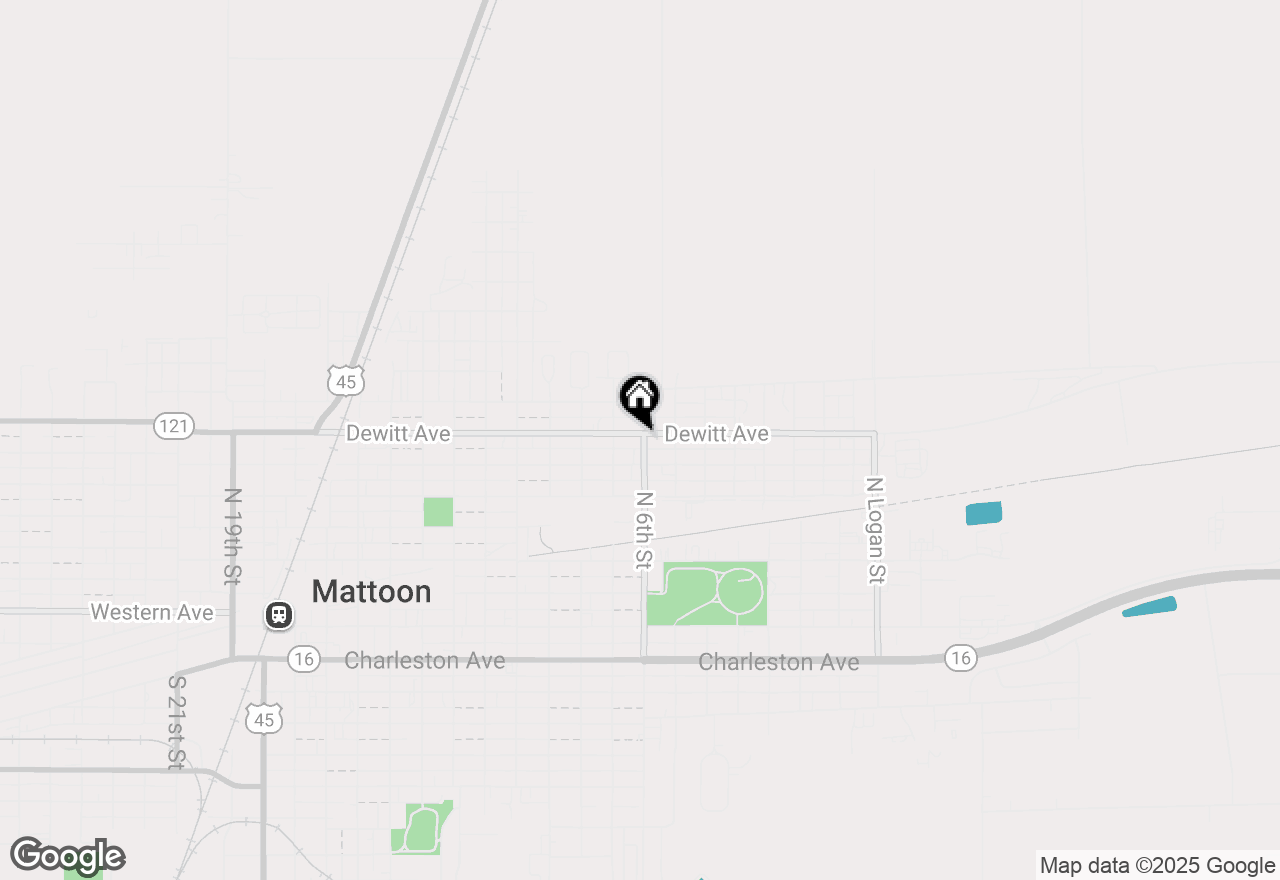 Map of 601 Dewitt Avenue, Mattoon, IL 61938