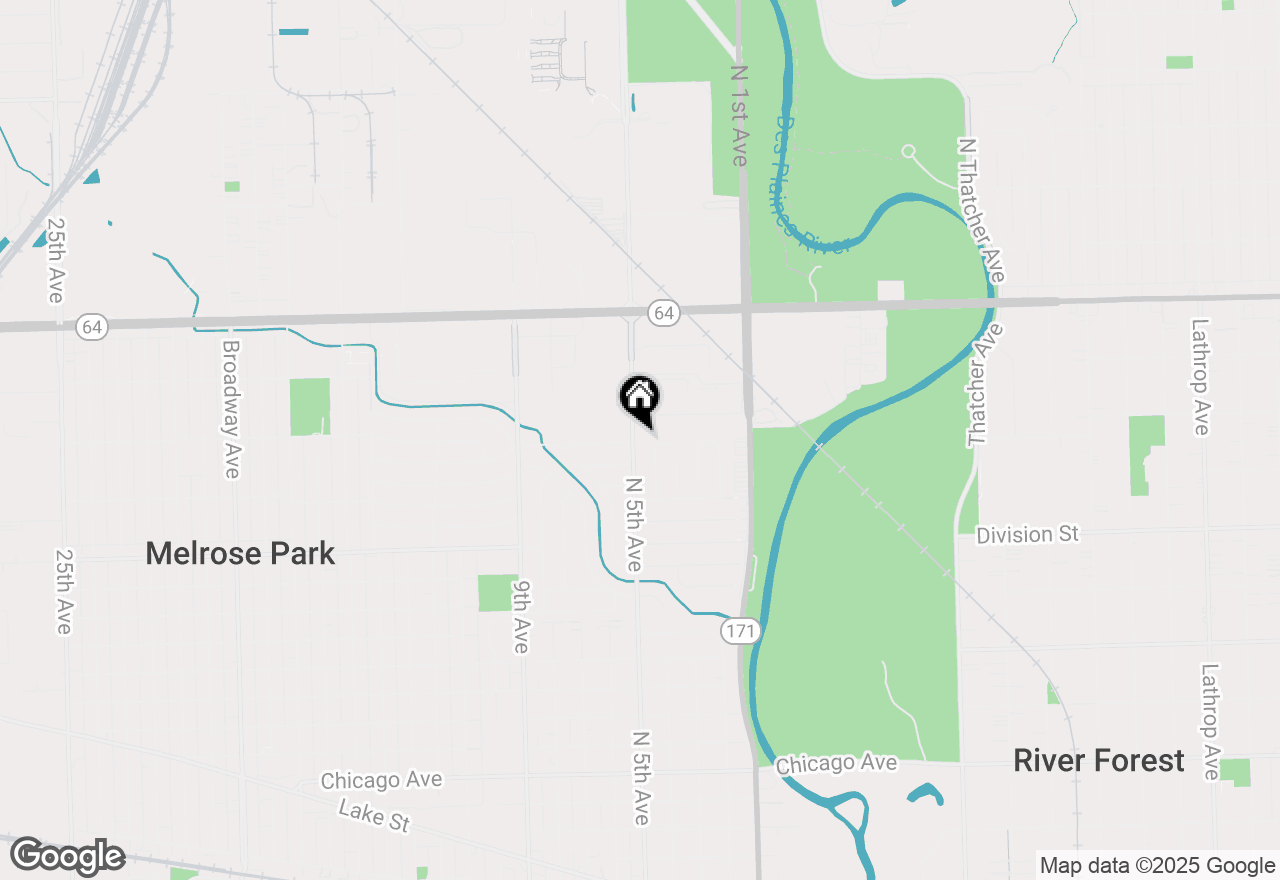 Map of 1701 N 5th Avenue, Melrose Park, IL 60160