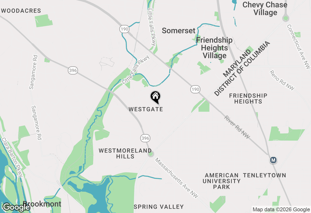 Map of 4914 Flint Drive, Bethesda, MD 20816