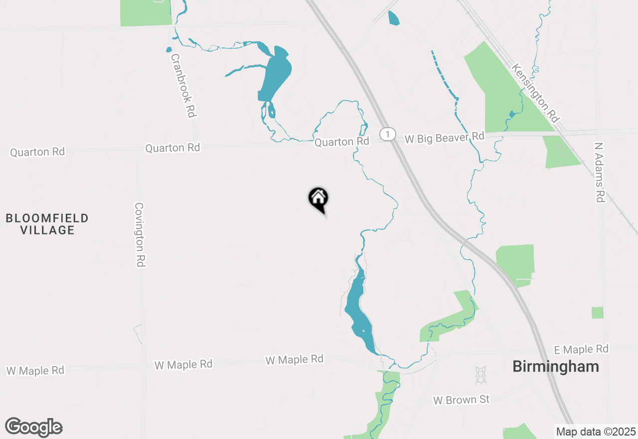 Map of 1095 Puritan Avenue, Birmingham, MI 48009