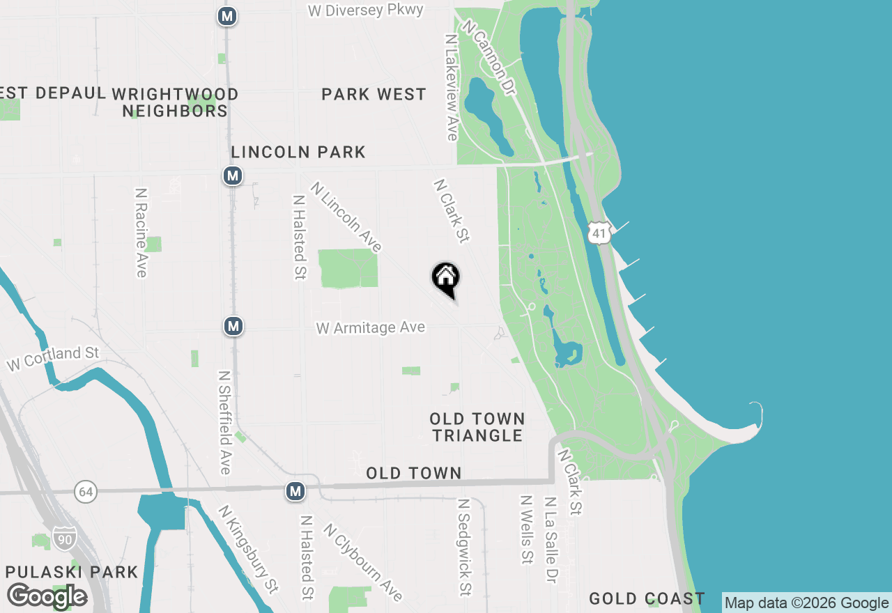 Map of 2017 N Lincoln Avenue #H, Chicago, IL 60614