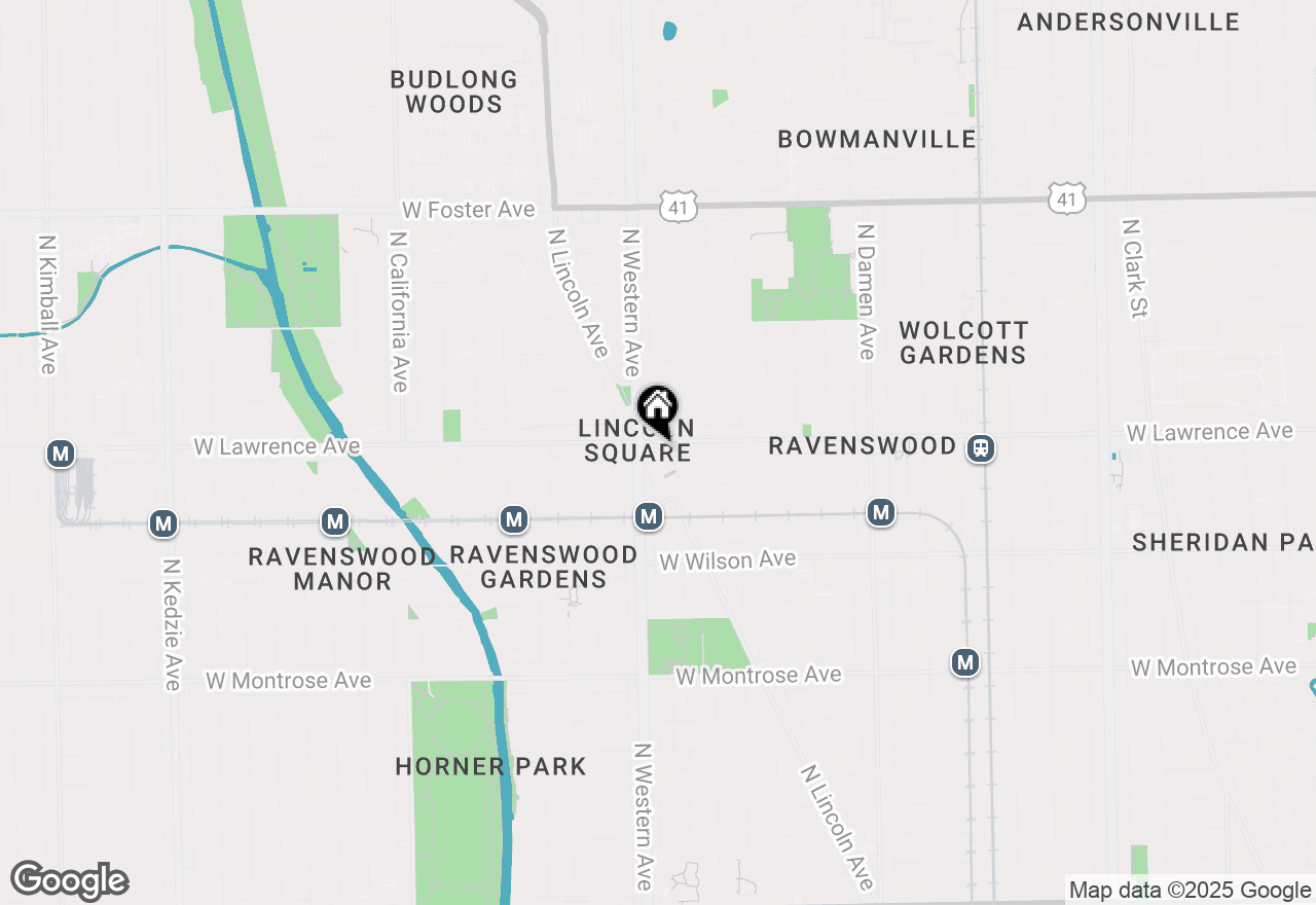 Map of 4763 N Lincoln Avenue #2R, Chicago, IL 60625
