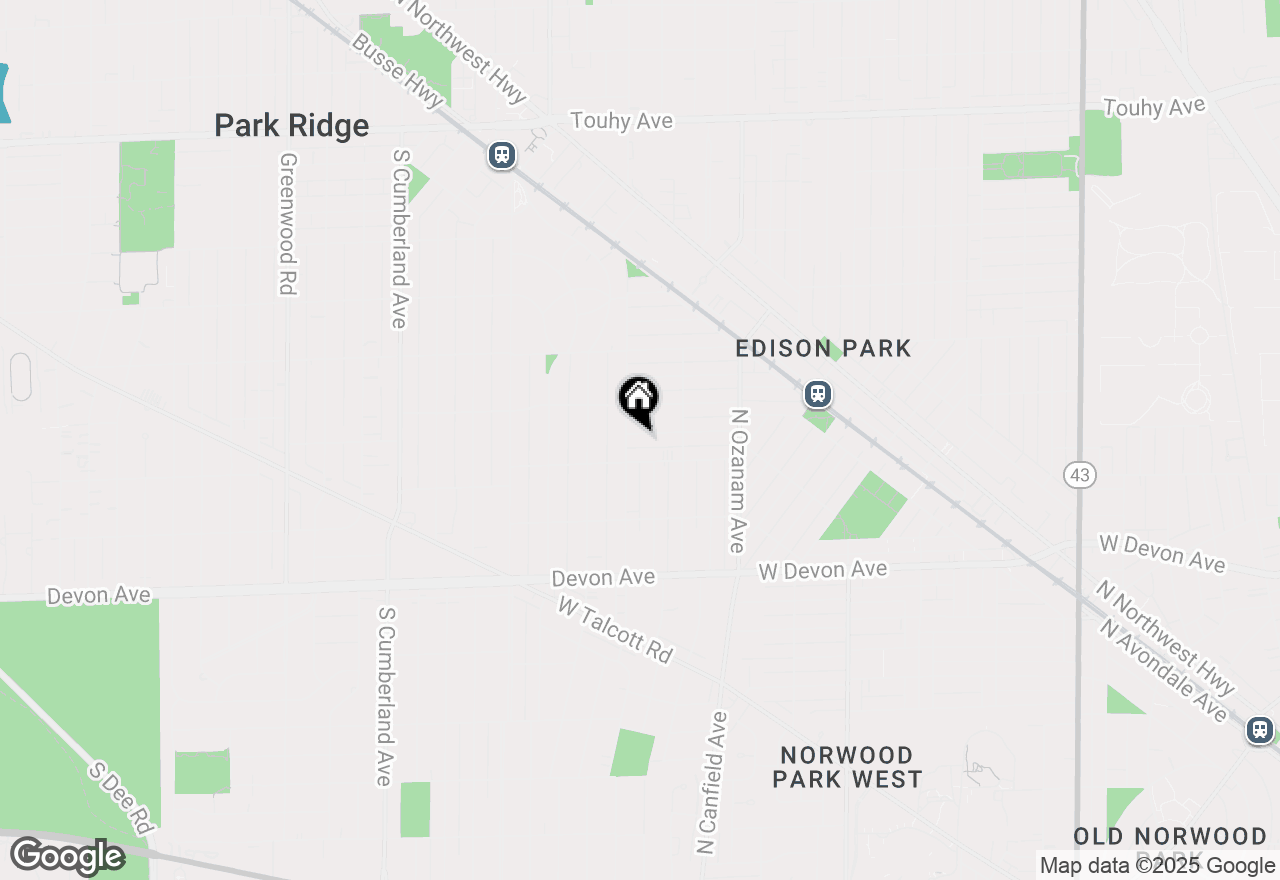 Map of 239 Imperial Street, Park Ridge, IL 60068