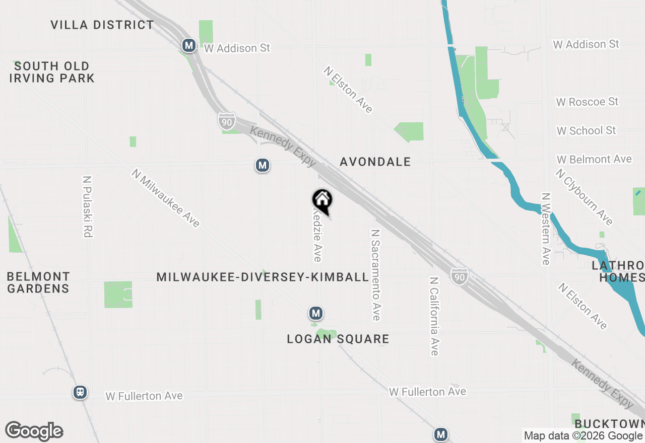 Map of 3149 W Wellington Avenue #1, Chicago, IL 60618