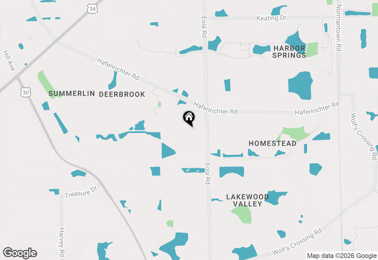 Map of 2125 Sunrise Circle, Aurora, IL 60503
