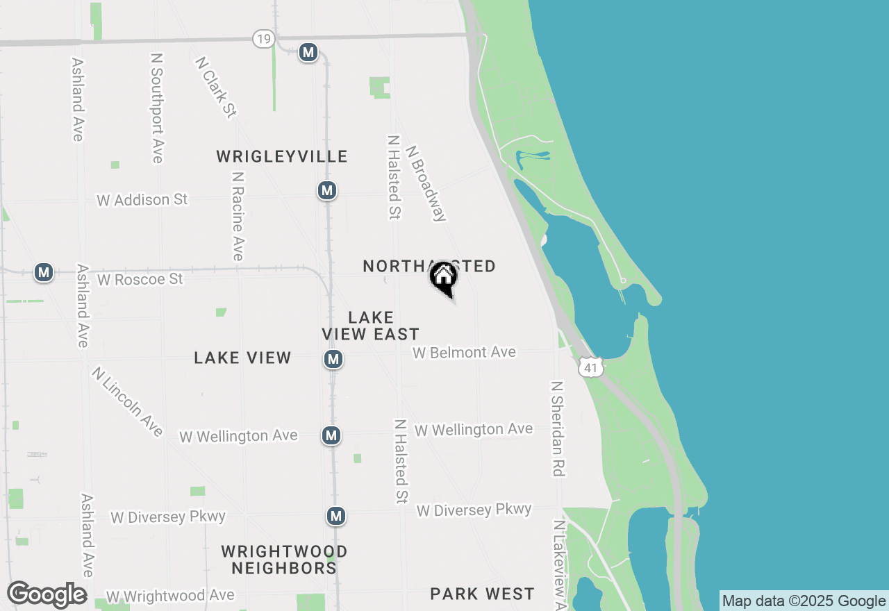 Map of 654 W Aldine Avenue #2L, Chicago, IL 60657