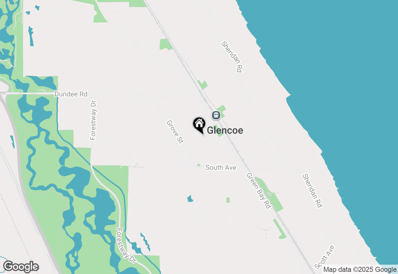 Map of 693 Greenwood Avenue, Glencoe, IL 60022