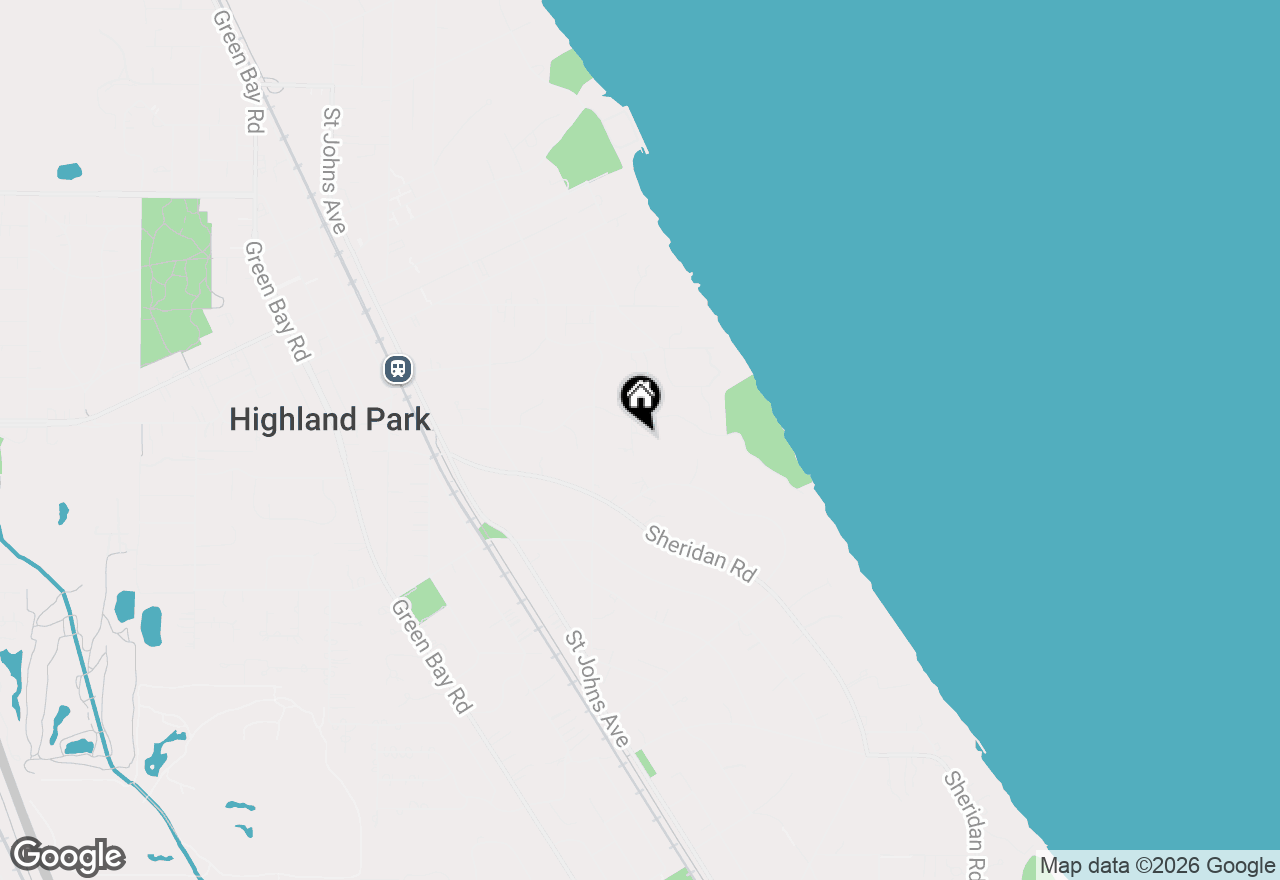 Map of 1575 Hawthorne Lane, Highland Park, IL 60035