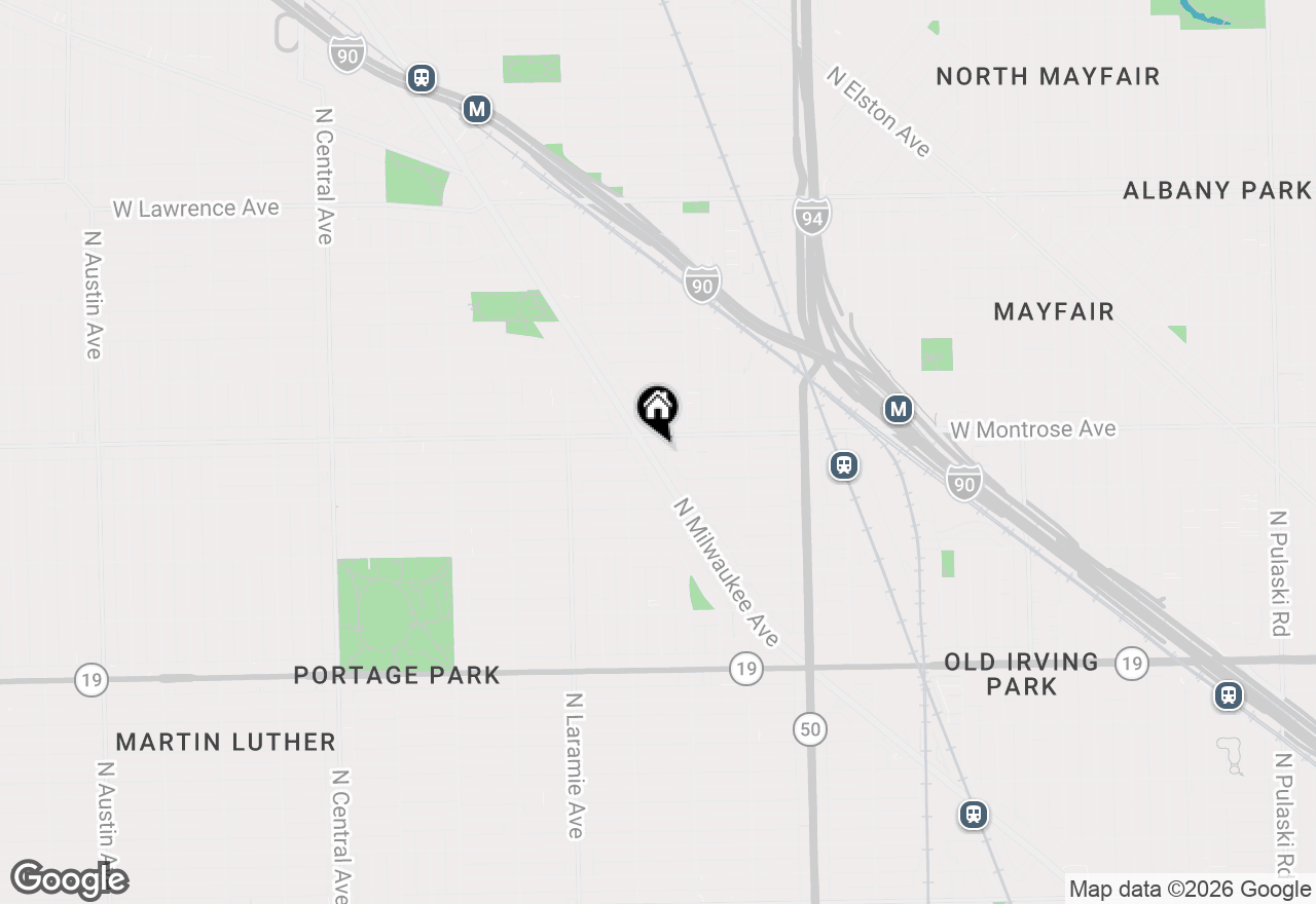 Map of 5036 W Pensacola Avenue #401, Chicago, IL 60641