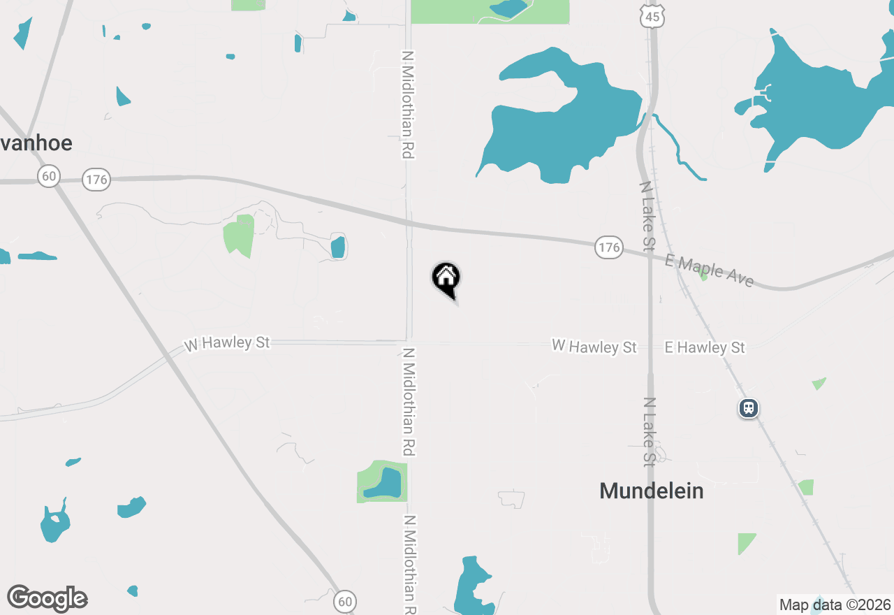 Map of (Address confidential), Mundelein, Illinois 60060