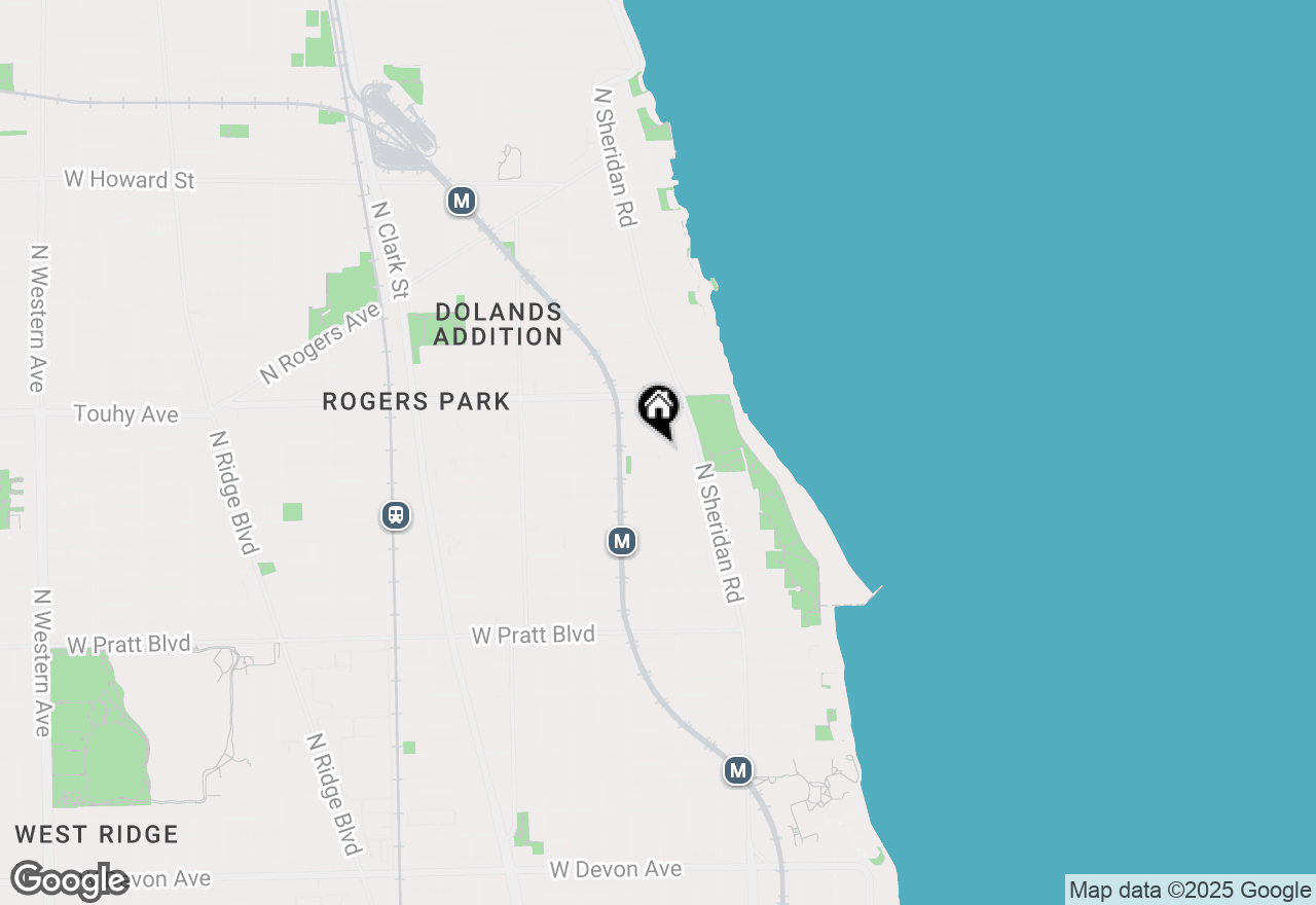 Map of 1341 W Estes Avenue #3B, Chicago, IL 60626