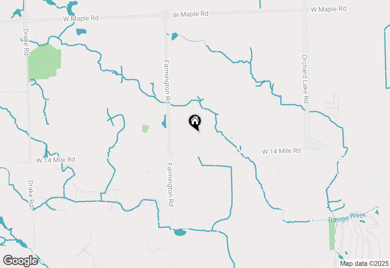 Map of 7569 Danbury Circle, West Bloomfield, MI 48322