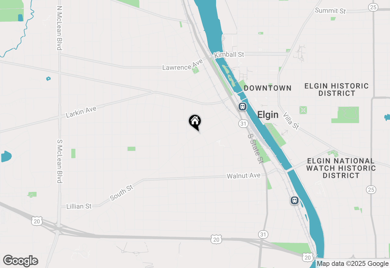 Map of 518 South Street, Elgin, IL 60123