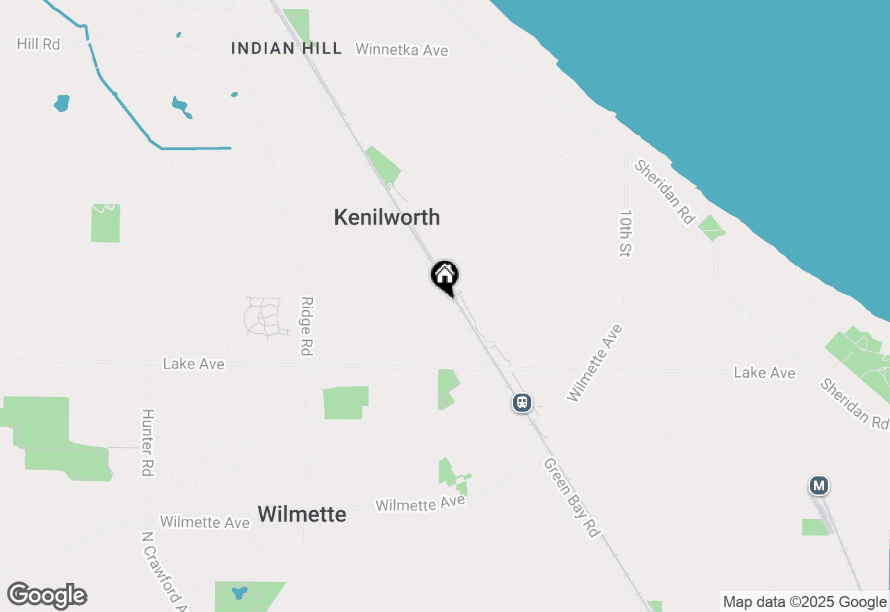 Map of 1416 Elmwood Avenue, Wilmette, IL 60091