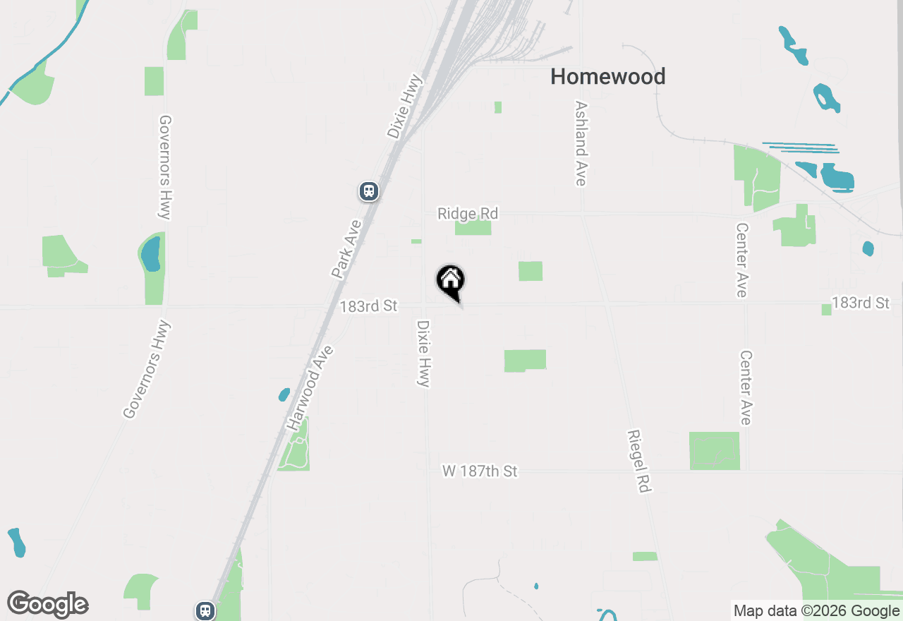 Map of 1923 183rd Street, Homewood, IL 60430