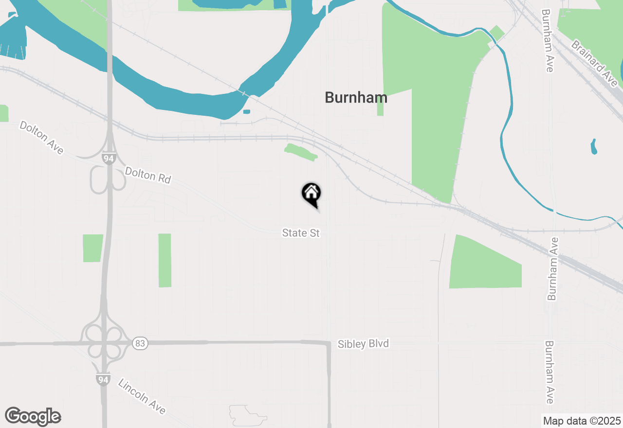 Map of 14516 S Hoxie Avenue, Burnham, IL 60633