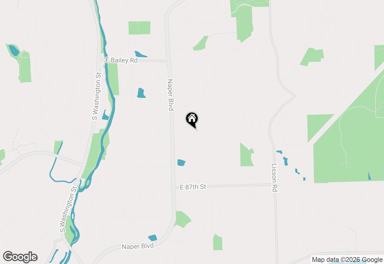 Map of 816 Canyon Run Road, Naperville, IL 60565