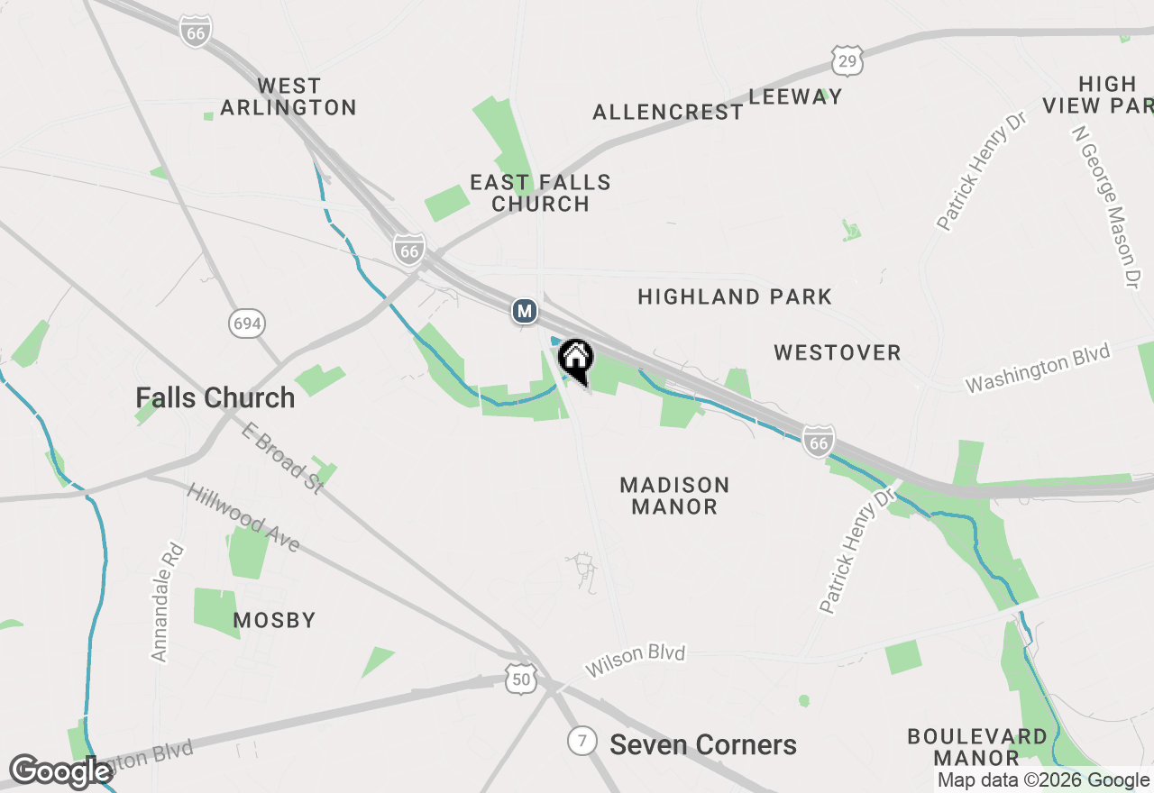 Map of 1708 N Roosevelt Street, Arlington, VA 22205