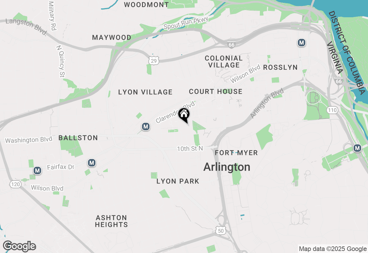 Map of 1200 N Cleveland Street, Arlington, VA 22201