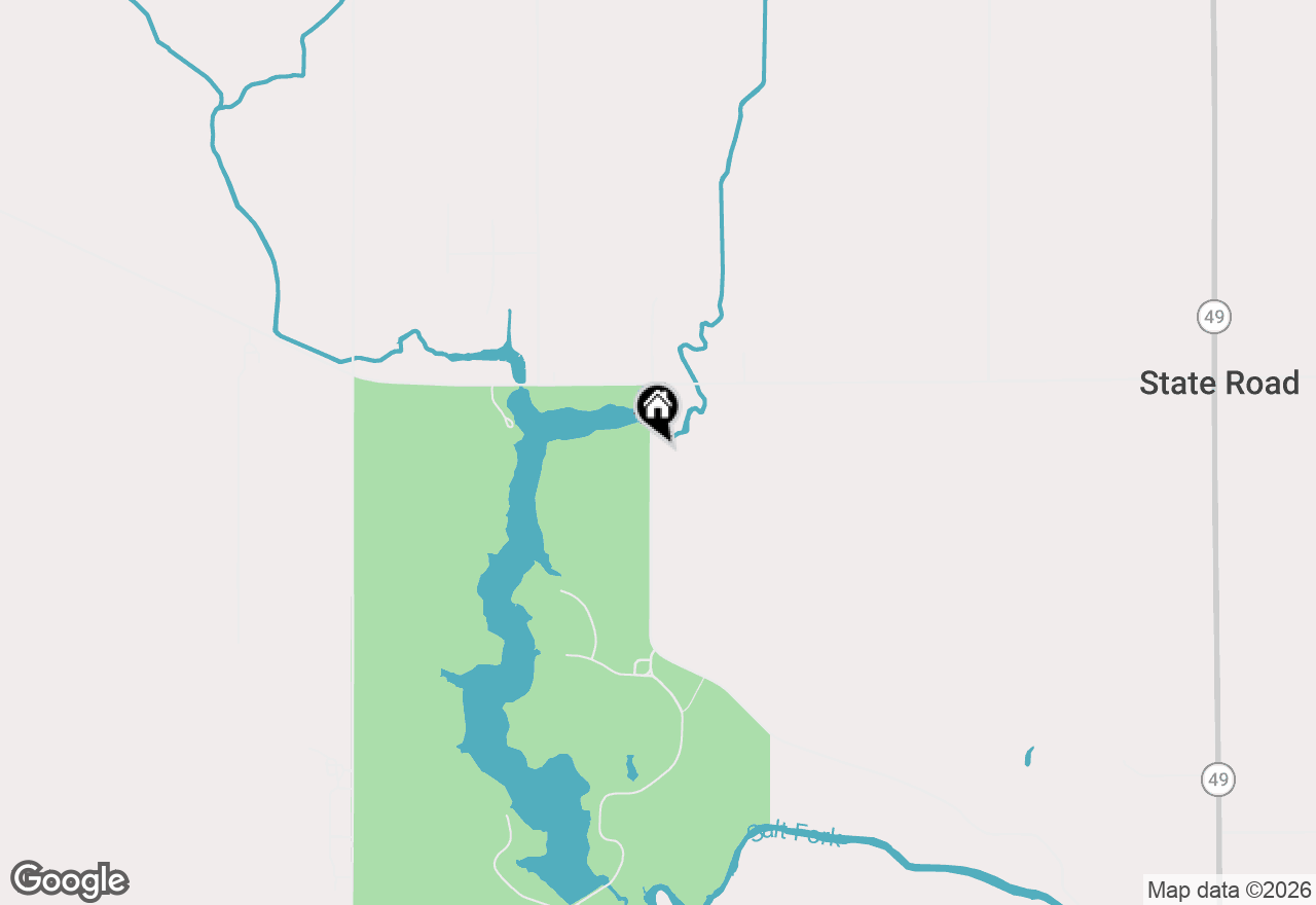 Map of 1332 S Homer Lake Road, Homer, IL 61849