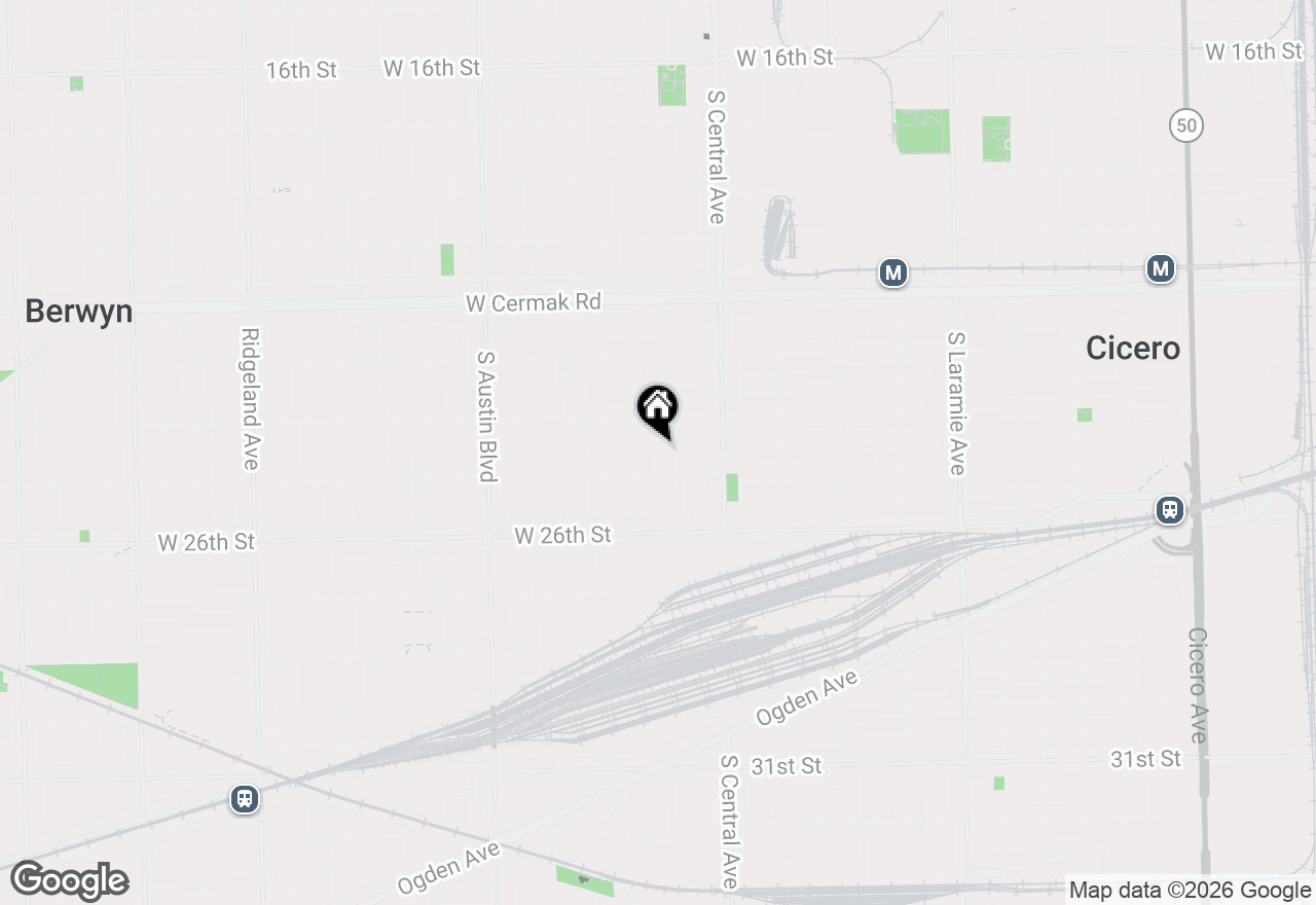 Map of 2430 S 57th Avenue, Cicero, IL 60804