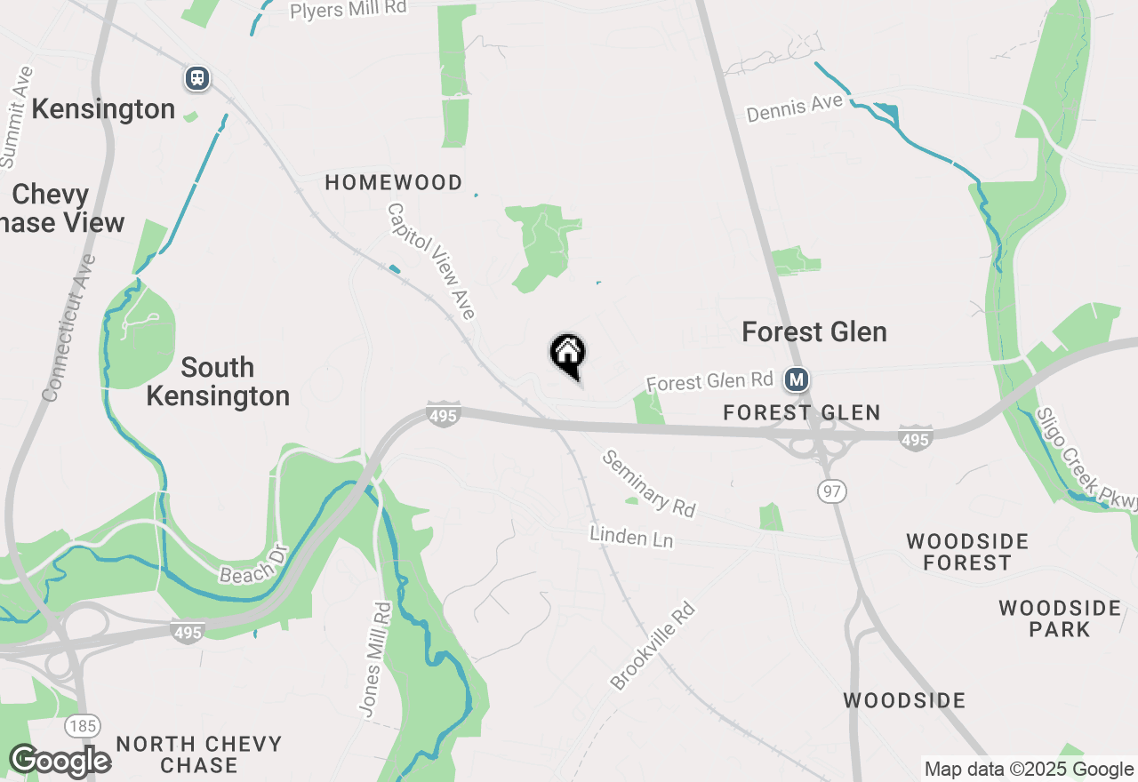 Map of 9705 Glen Avenue, Silver Spring, MD 20910