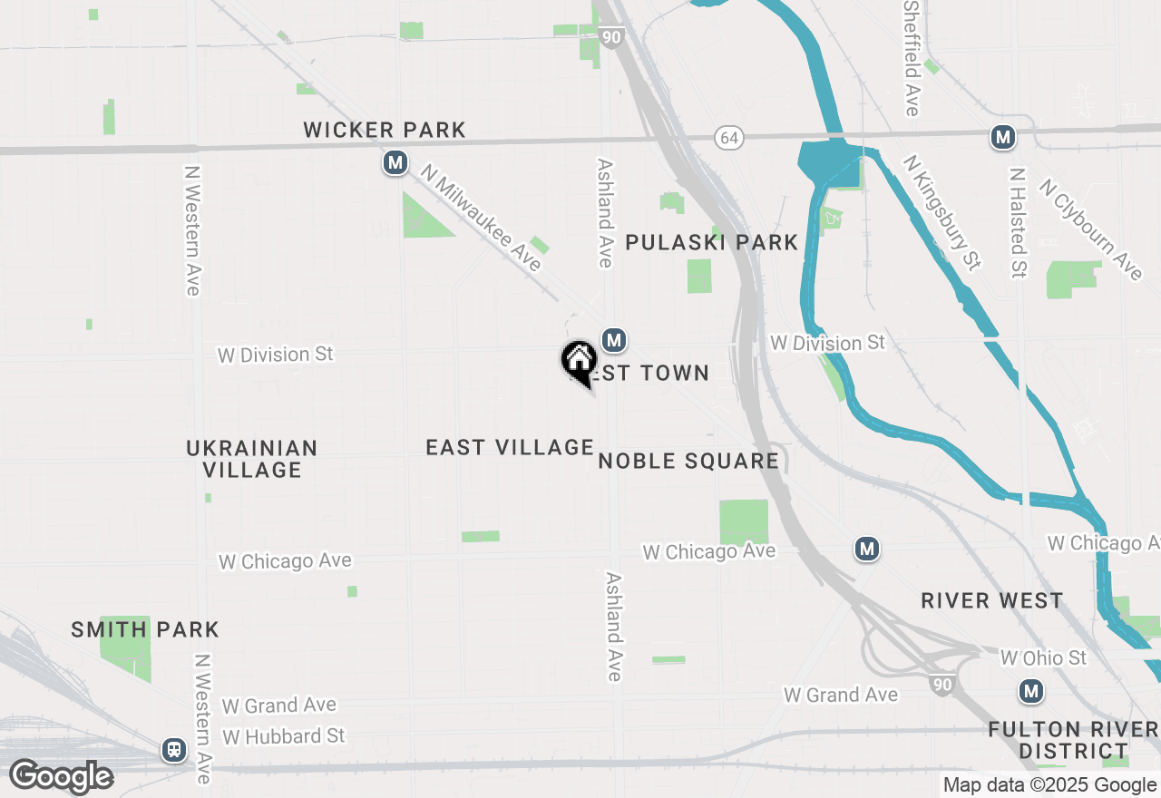 Map of 1064 N Marshfield Avenue #2, Chicago, IL 60622