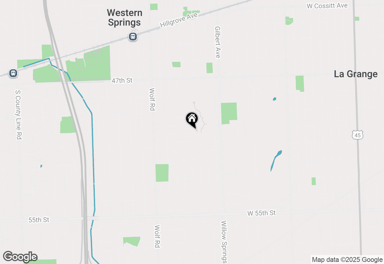 Map of 318 Rugeley Road, Western Springs, IL 60558